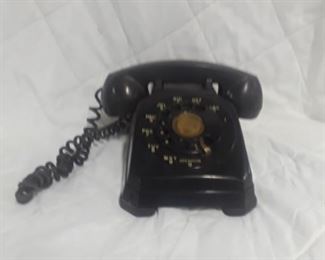 Vintage Black Rotary Phone 