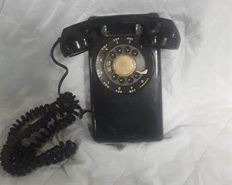 Vintage Rotary Black Telephone 