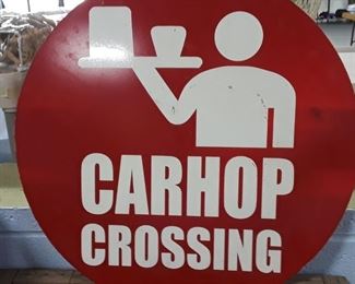 Carhop Crossing Sign 