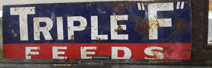 Vintage Triple F Feed Sign