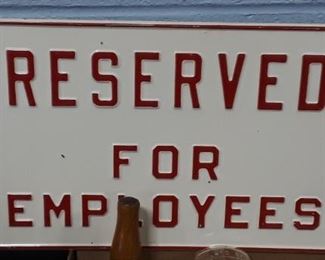 Reserved Parking Sign NOS