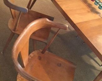 2 OF THE PAUL MCCOBB MAPLE CHAIRS