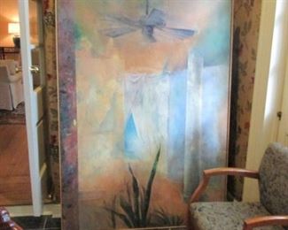 LARGE ORIG. OIL PAINTING BY PHILLIP HERSHBERGER