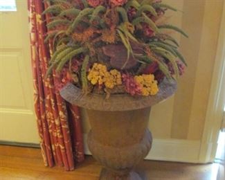 PR. LARGE ANTIQUE IRON PLANTERS