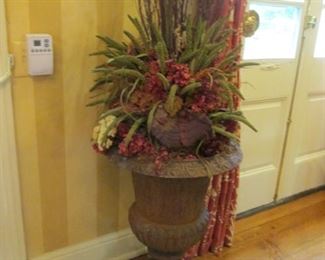 PR. LARGE ANTIQUE IRON PLANTERS