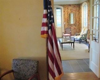 AMERICAN FLAG & STAND