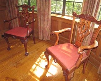 PR CHIPPENDALE ANTIQUE CHAIRS
