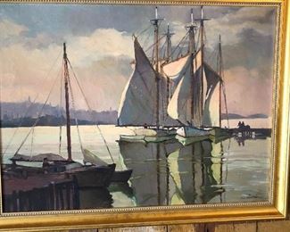 H D Tannar dock painting 