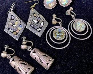 024 Mexican Silver MOP Earrings