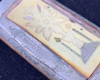 028 LA SAN CLAUDIENNE DEPOSEE WOOD SNUFF BOX