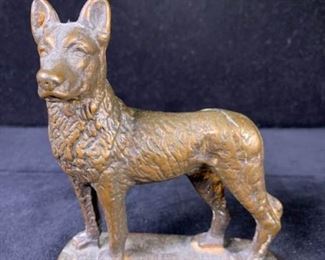 031 1928 Gift House NYC Cast Metal Dog