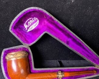 036 Manco French Brian Amber Smoking Pipe