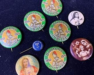 045 1925 Catholic Jubilee Pins Pope Pius XI