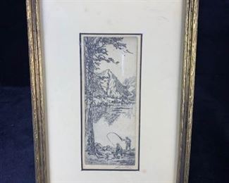 049 On Bullfrog Lake Etching