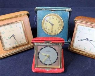 063 Vintage Travel Alarm Clocks