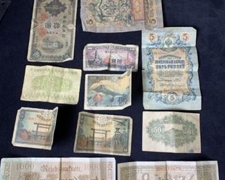 093 Vintage Foreign Currancy