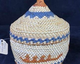 110jb Mary Leitka Hoh Tribe Basket