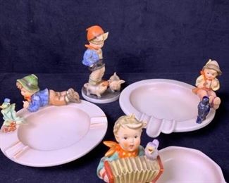 119jb Goeble Hummel Ashtrays