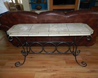 Sofa table has matching end table