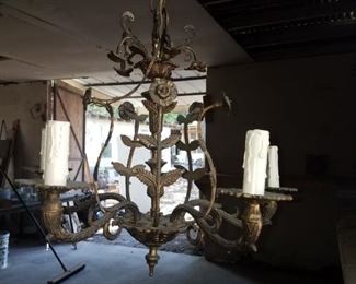 Metal chandelier
