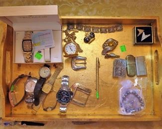 Watches, jewelry, lighters