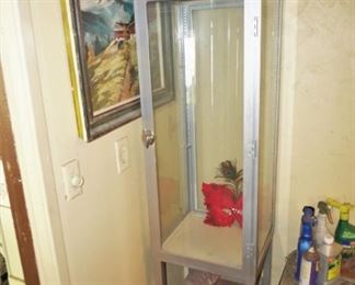 Metal and glass cabinet