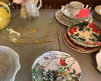 More Dinnerware including Majolica
