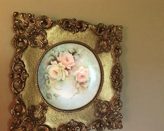 Framed Hand Painted Charger