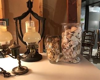 Shells, Vintage Lamps