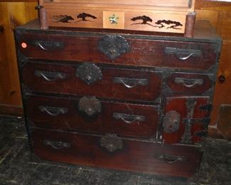 fruitwood Japanese Tansu Cabinet c.1780