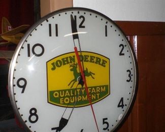 1952 mint condition John Deere bubble glass clock