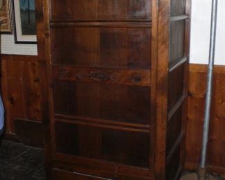 Japanese mahogany wardrobe cabinet