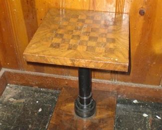 marquetry chess table c.1850