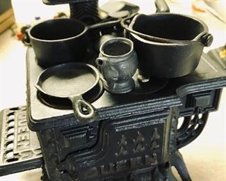 Miniature cast iron stove