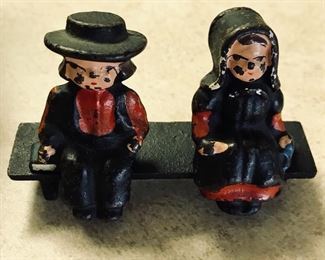 Vintage cast iron figurines