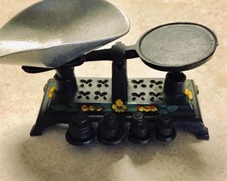 Miniature cast iron scale