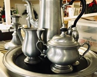 Pewter coffee set