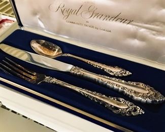 Oneida silver plate flatware 
