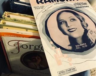 Vintage sheet music