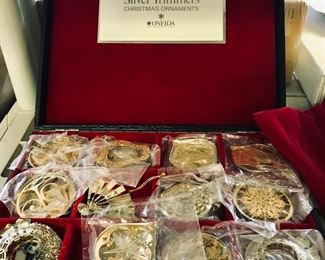 Oneida Silver Trimmers Christmas ornaments 