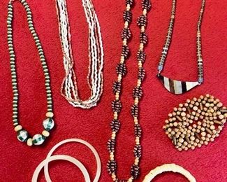 Costume jewelry, bracelets, necklaces