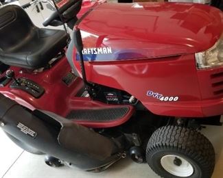 Like new Craftsman DYT 4000 Lawn Tractor with bagging system