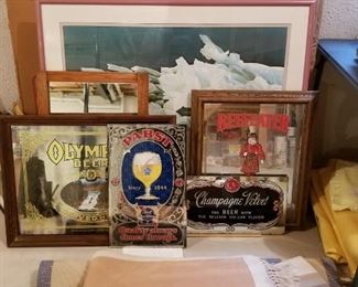 Vintage beer signs