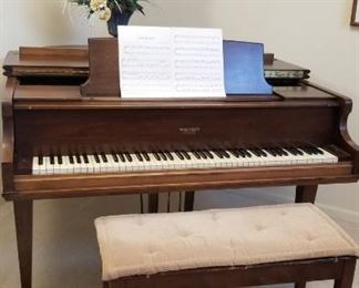 Beautiful Whitney Baby Grand Piano