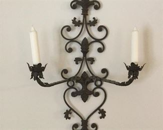  Wall sconce with candles (1 of 2)