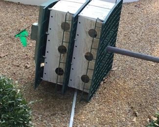 Martin bird house with pole