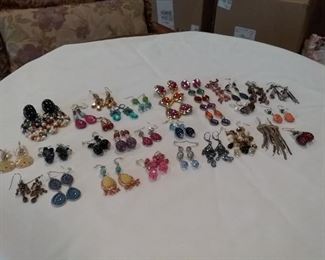 Assortment of Colorful Dangly Earrings