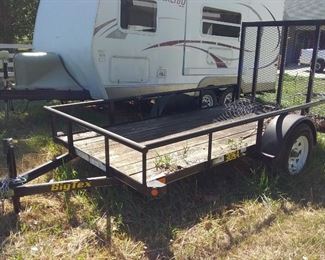 BIG TEX Flatbed Trailer with Ramp