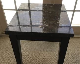(2) Marble Top End Tables