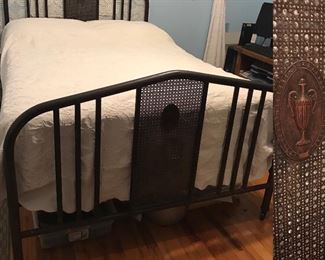1920’s Antique Iron Bed-All original-Doesn’t requires box spring-it’s original iron springs 